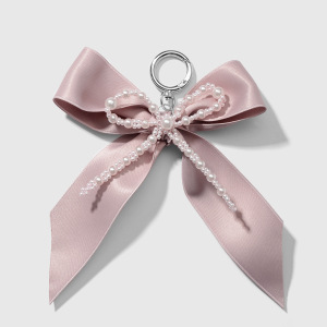 1 Pièce De Breloques De Sac Pour Femme En Résine Avec Nœud Papillon Et Perle Artificielle, Série Romantique h5 