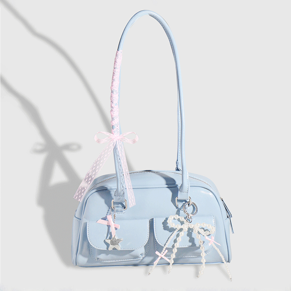 Breloques De Sac Pour Femme En Alliage, Série Romantique, Nœud Papillon Doux, 1 Pièce h5Image2