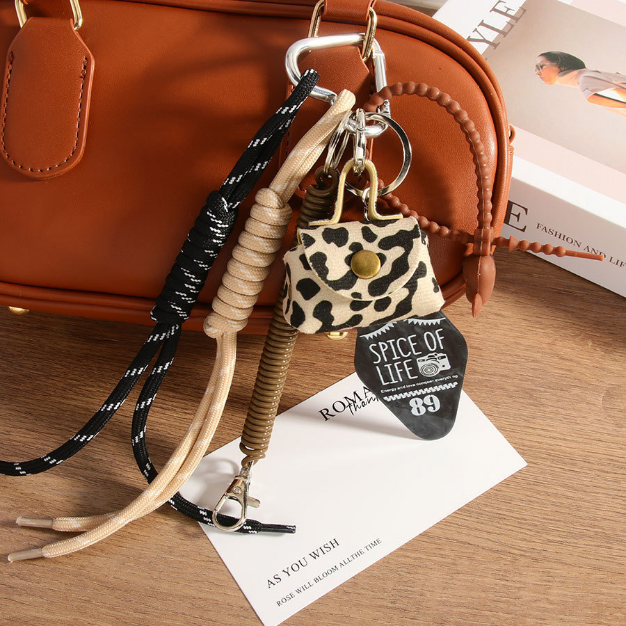 1 Pièce De Breloques De Sac Pour Femme En Pu De Couleur Unie, Série Simple, Quotidien