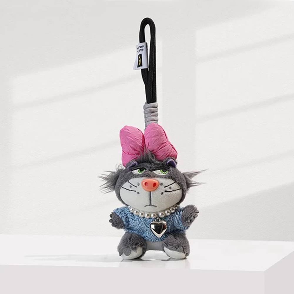 1 Bijou De Sac Pour Femme Représentant Un Adorable Chat Portant Un Collier h5Image2
