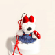 Noël blanc West Highland  cordon rouge Image3