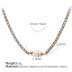 Collier en or et zircon blanc Image2