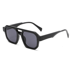 Lunettes De Soleil Pour Femmes, 1 Pièce, Série Simple, Décontractées, Couleur Unie, En Plastique h5
