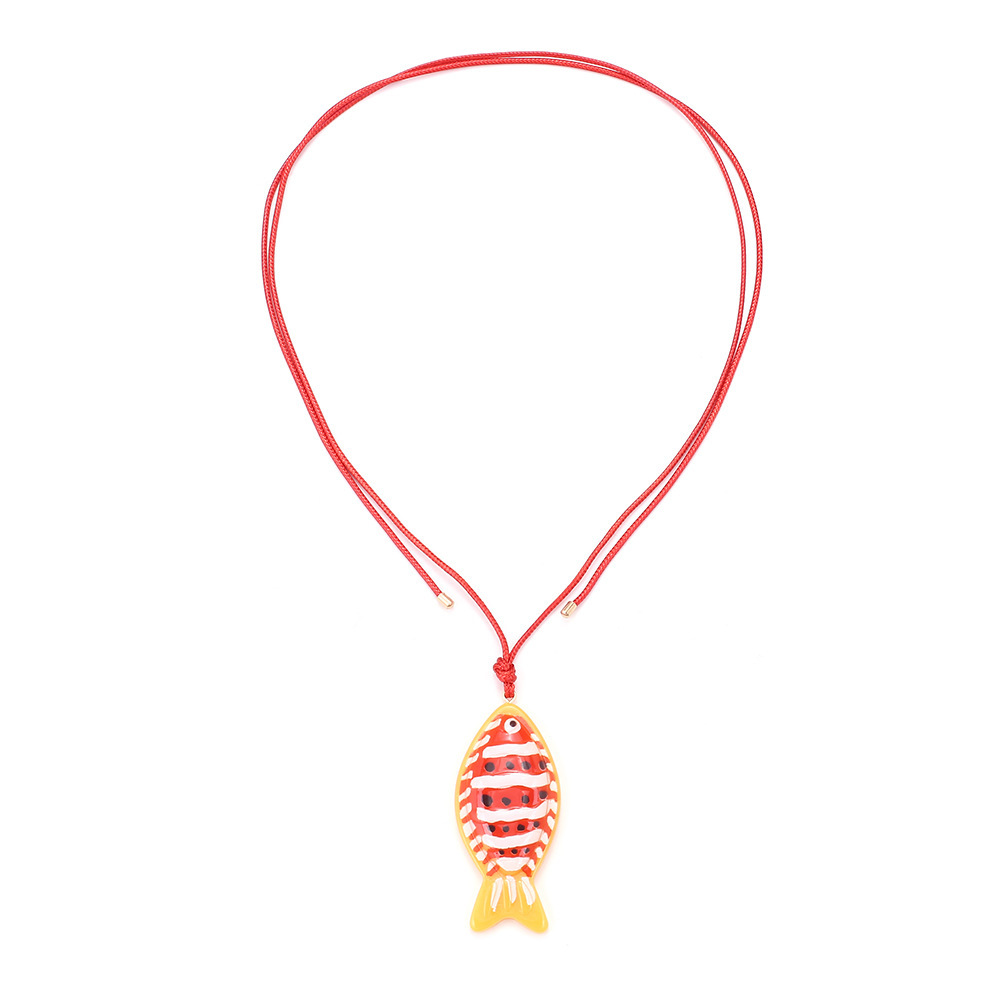 Collier Pendentif En Plastique Pour Femme, Série Simple, Motif Animal De Vacances, 1 Pièce 
