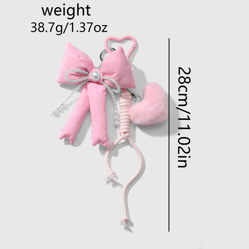 Breloques De Sac Pour Femme En Alliage, Série Simple, Nœud Papillon Doux, 1 Pièce h5Image2