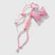 1 porte-clés étoile en cuir rose Image2