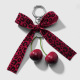 1 porte-clés en velours imprimé léopard rouge Image7