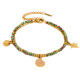 Bracelet double chaîne vie marine - Or 