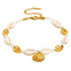 Bracelet de cheville coquillage festonné - Or