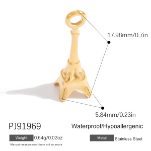 Pendentifs En Acier Inoxydable Étanches Couleur Or À Faire Soi-Même h5 