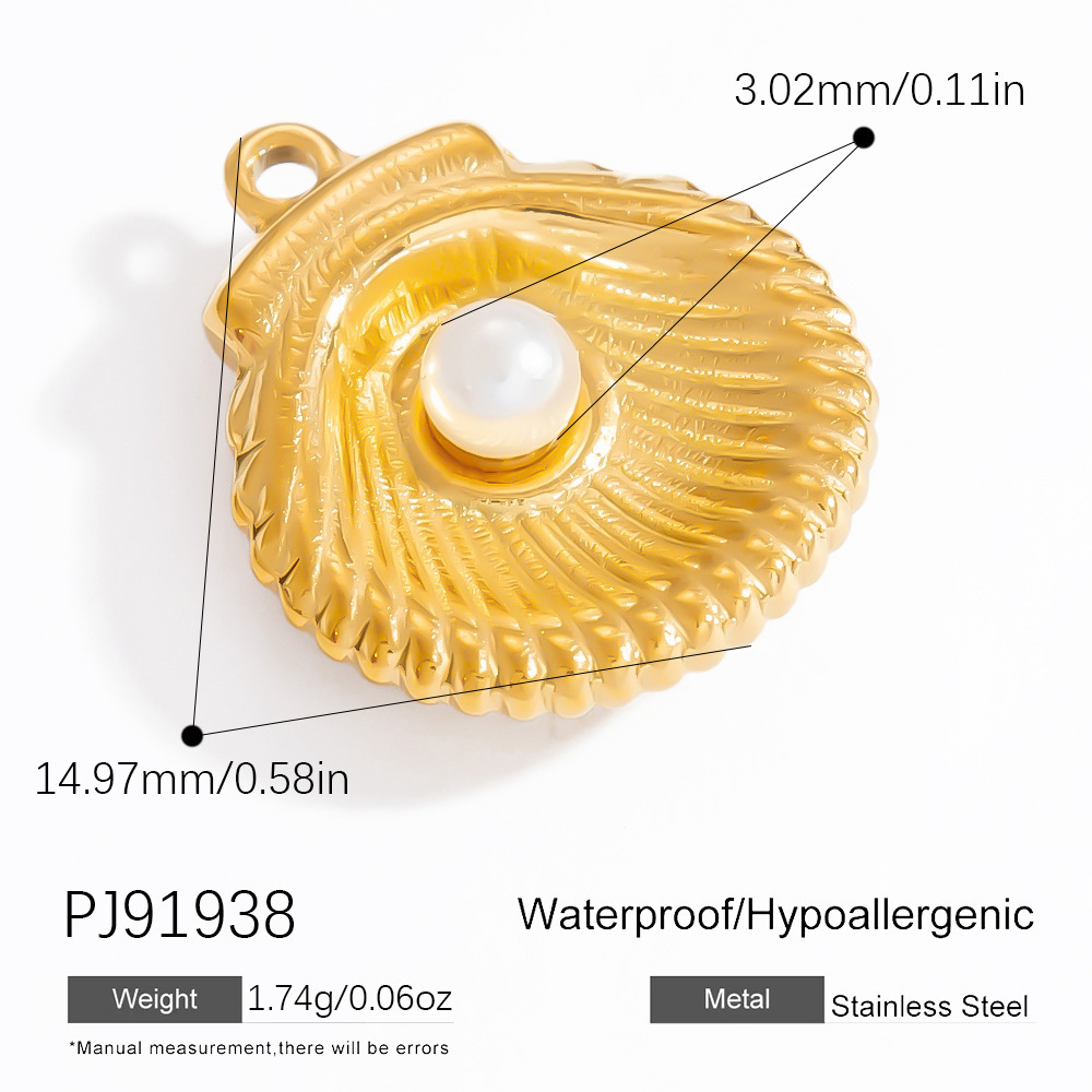Pendentif Tortue De Vacances En Acier Inoxydable Couleur Or Pour Femme, Série Simple, 1 Pièce 
