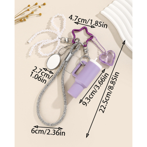 1 Pièce De Breloques De Sac Pour Femme En Résine En Forme De Cœur, Série Simple h5 Image2
