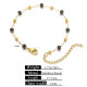 Bracelet en or 4.0 cristal noir  perles de 3 mm - 175 Image4