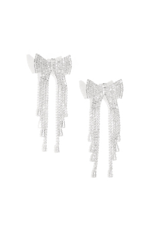 Boucles D'Oreilles Pendantes En Cuivre, Nœud Papillon, Élégantes, Série De Luxe De Noël, Bijoux Pour Femmes h5 Image5