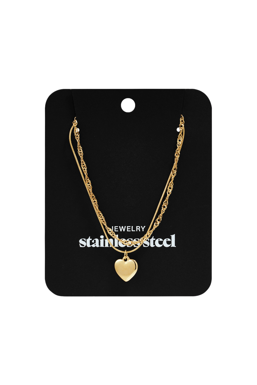 Collier À Plusieurs Rangs Avec Pendentif En Forme De Cœur Image5