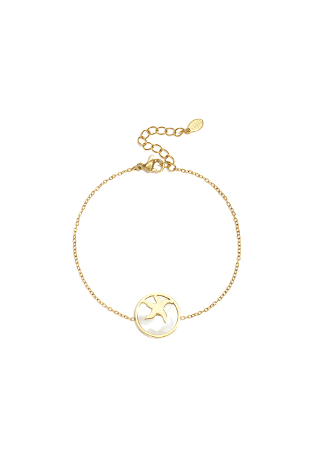 Bracelet avec étoile de mer en cercle