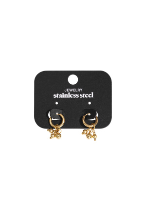 Boucles D'Oreilles Pendantes En Acier Inoxydable, Forme Irrégulière, Série Décontractée, Simple Et Quotidienne, Bijoux Pour Femmes h5 Image4
