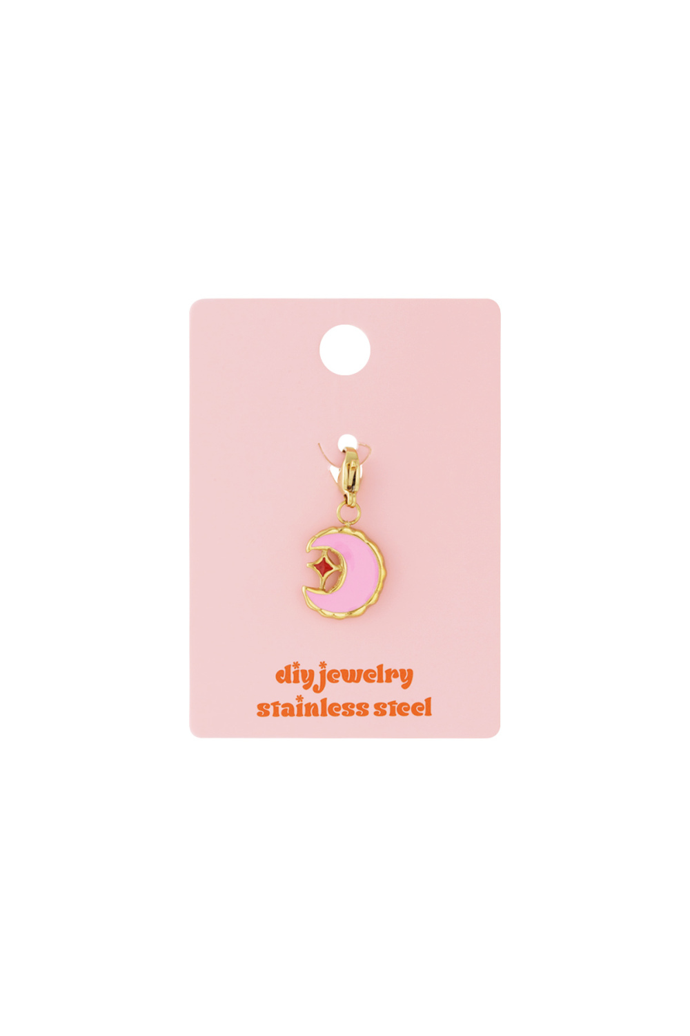 Breloque Bijou Lune Rose h5Image4
