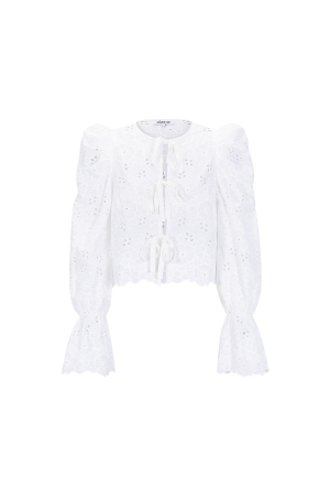 Coton Tissé Haut À Manches Longues Femme Casual Cutout h5 