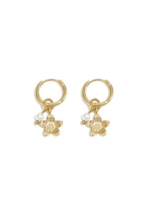 Boucles D'oreilles En Fleur De Perle h5 