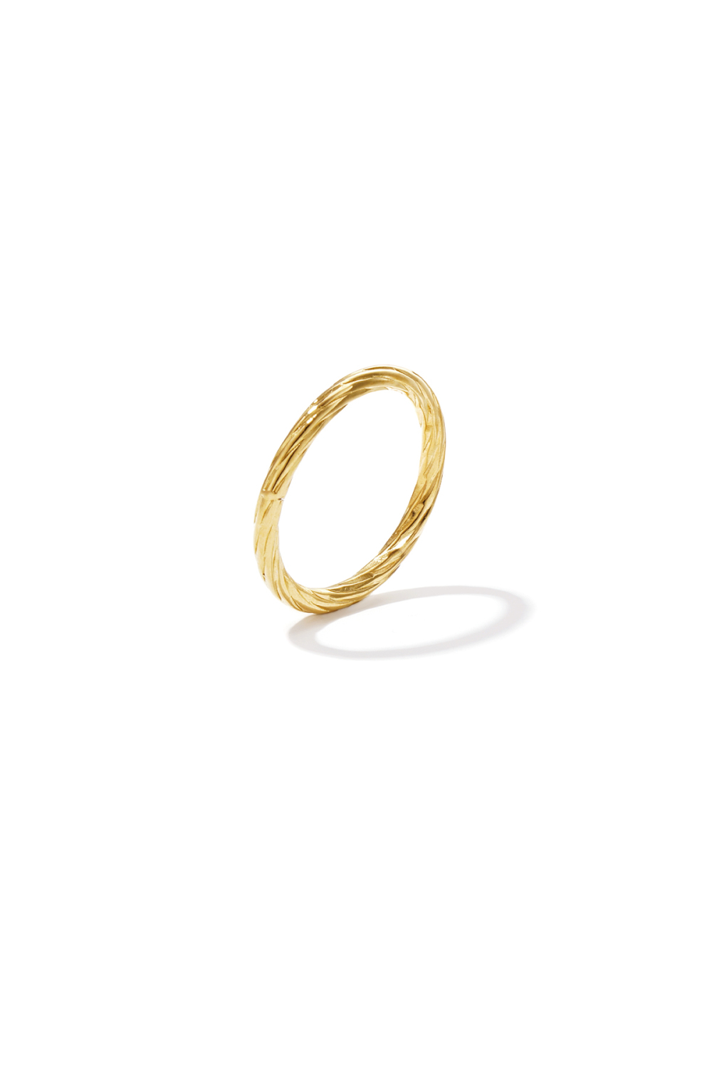 Bague Minimaliste À Rayures 