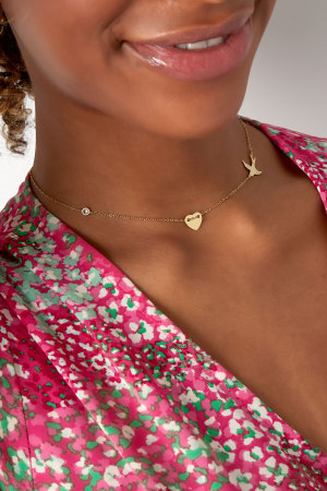 Collier 3 Charms - Acier Inoxydable Doré h5 Image3