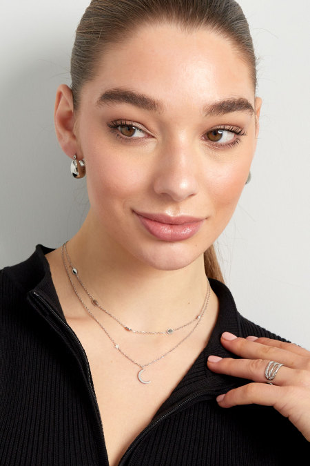 collier lune avec étoile 2