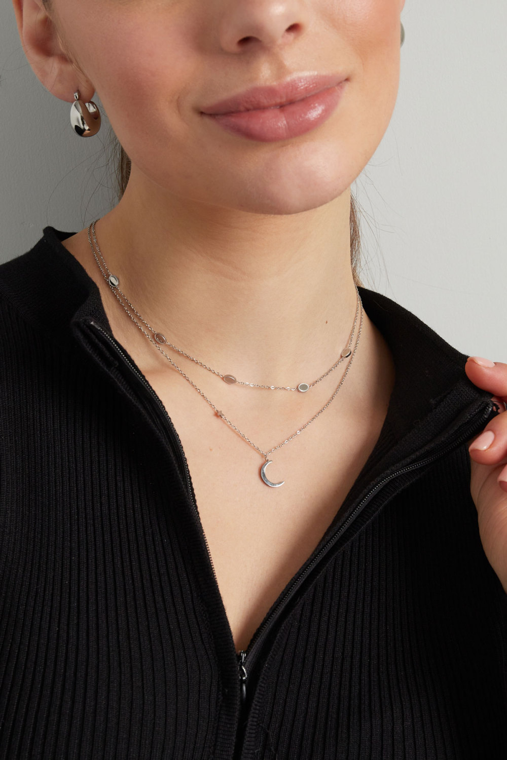 Collier Lune Avec Étoile Image4