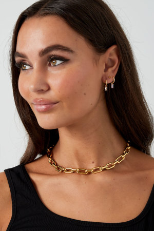 Collier Maillons Allongés Avec Breloques h5 Image2