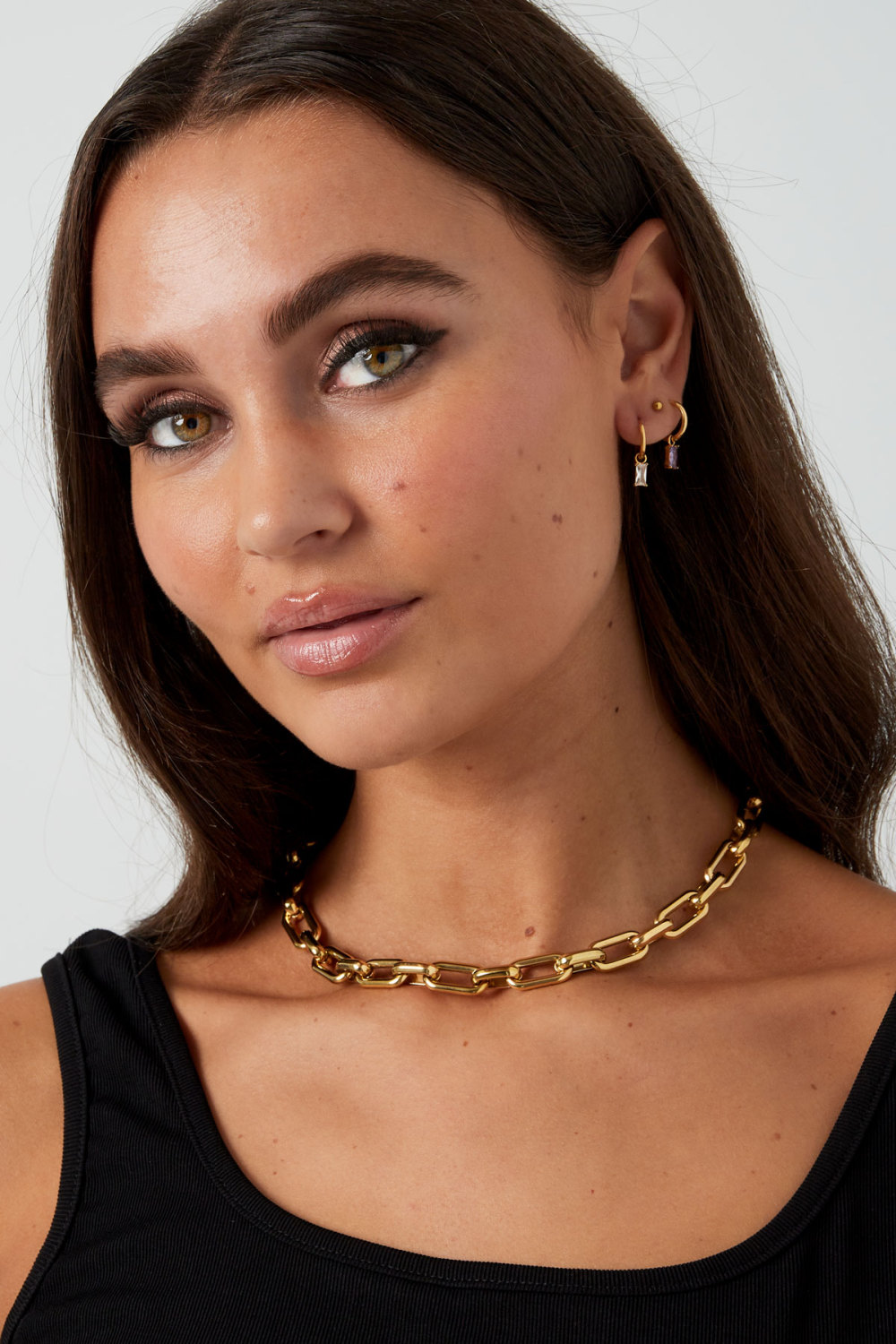 Collier Maillons Allongés Avec Breloques Image4