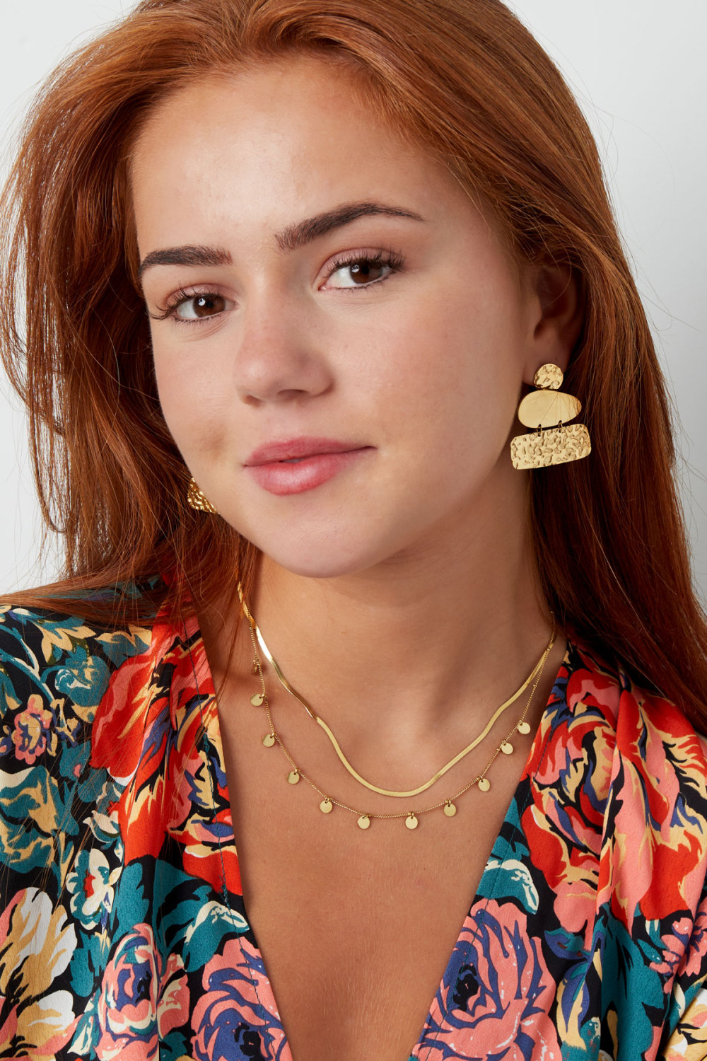 Collier Double Rang Cercles h5Image4