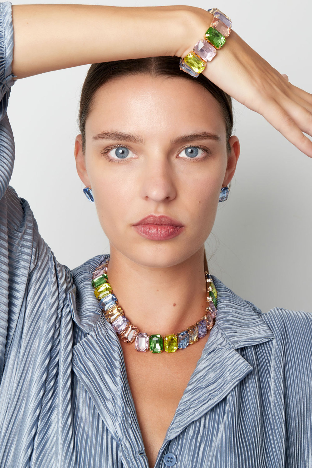 Collier Glamour - Fushia/Couleur Or Image2