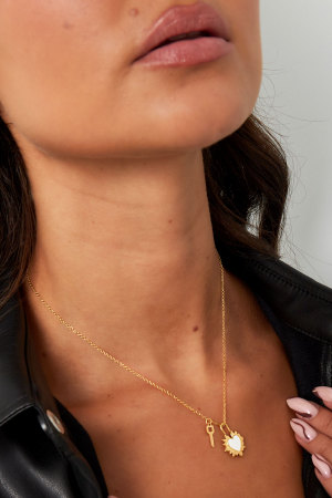 Collier Coeur Avec Clé h5 Image3