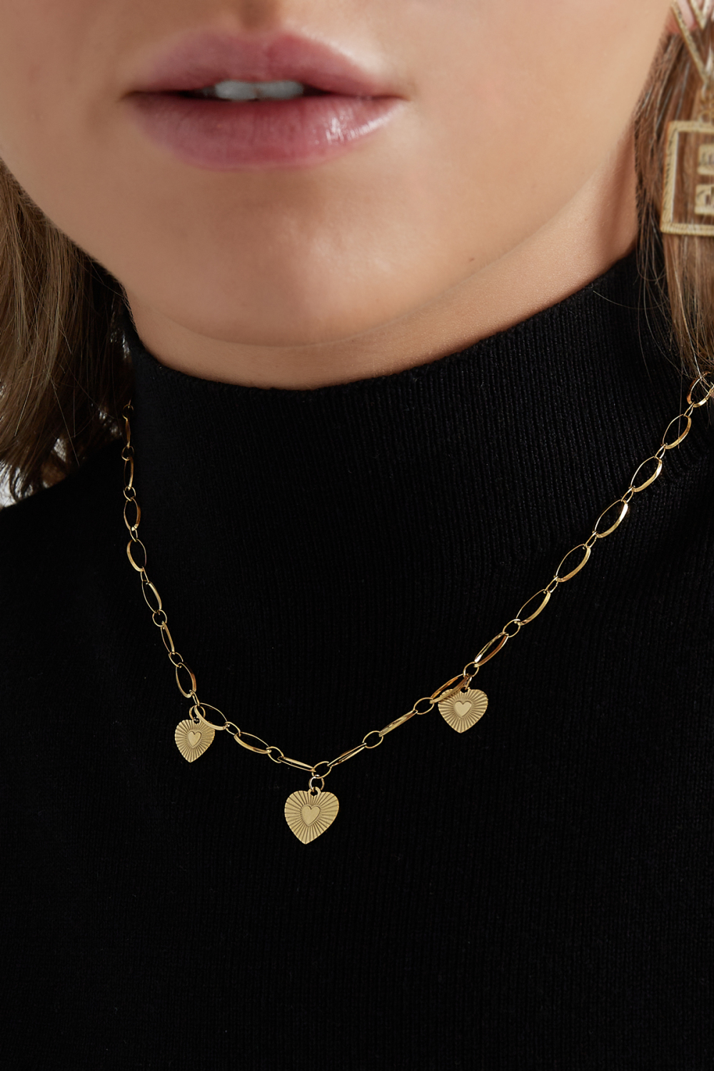 Collier Trois Coeurs Pièces Image2