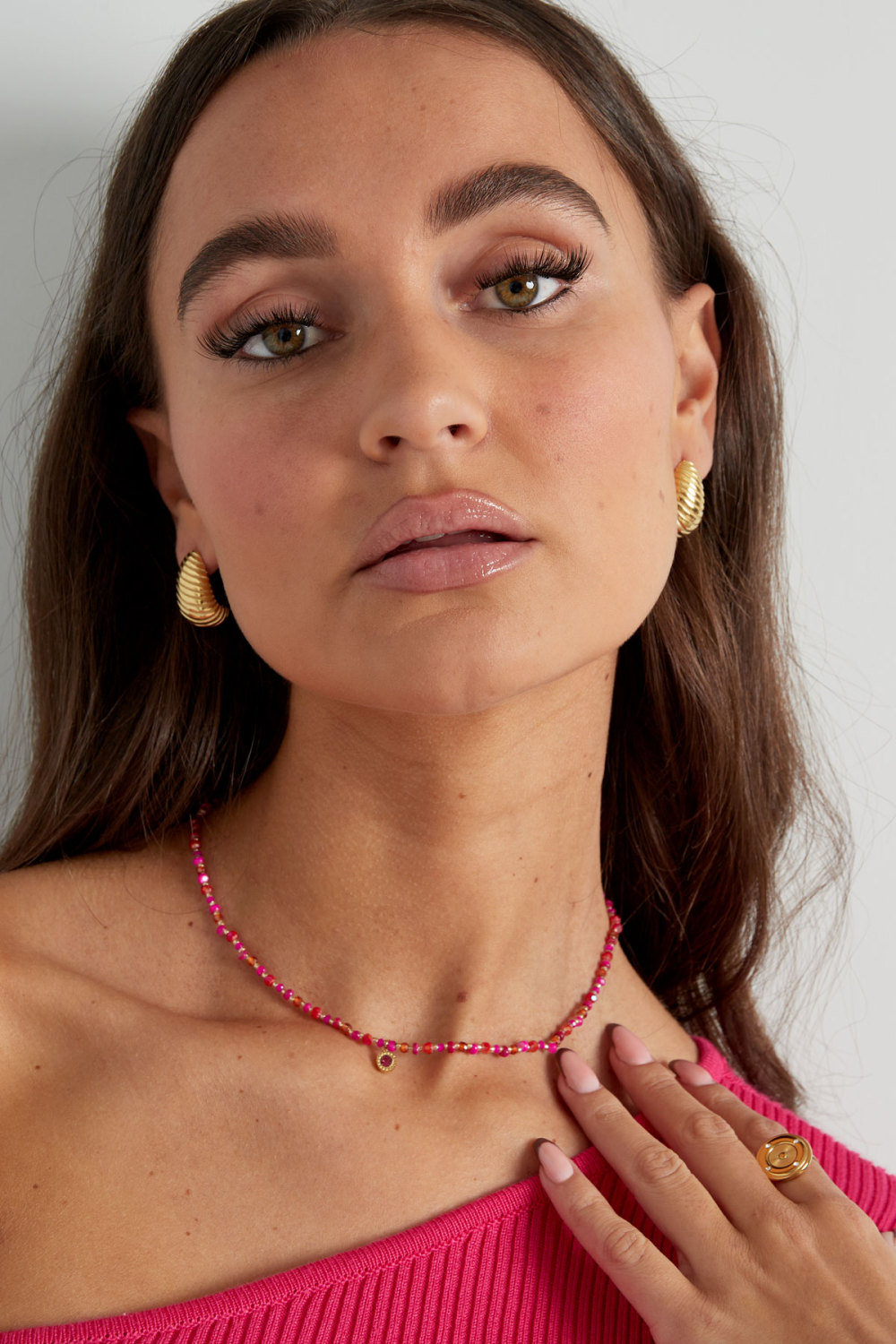 Charm Chaîne De Perles - Rose/Orange Image4