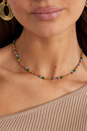 Collier Perles Colorées - Multi h5 Image3