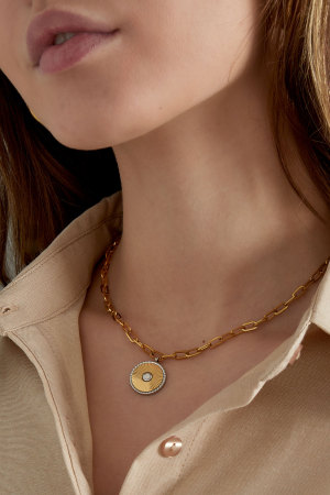 Collier À Maillons Avec Détail Doré/Argenté - Doré h5 Image3
