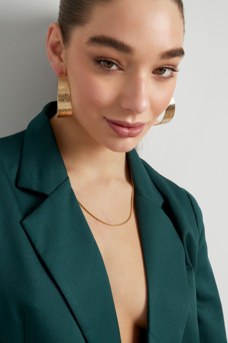Collier torsadé fin - doré-2.0MM 2
