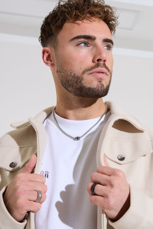 Collier Homme Torsadé Avec Breloque h5 Image2