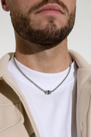 Collier Homme Torsadé Avec Breloque h5 Image3