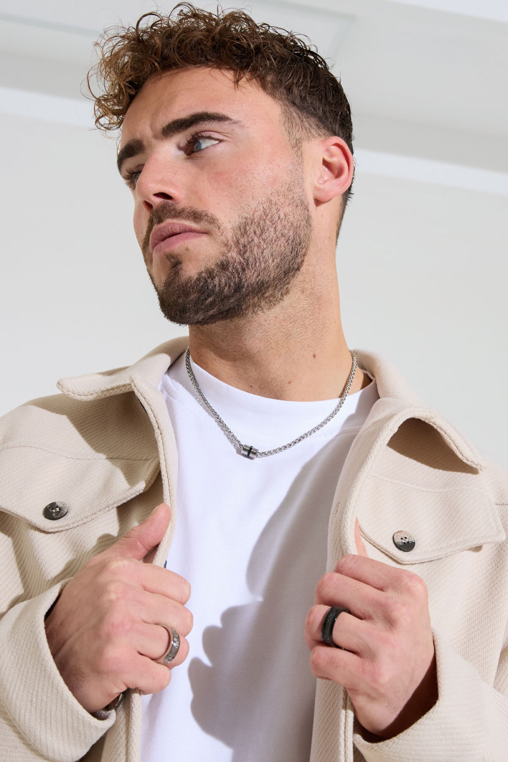 Collier Homme Torsadé Avec Breloque h5Image4