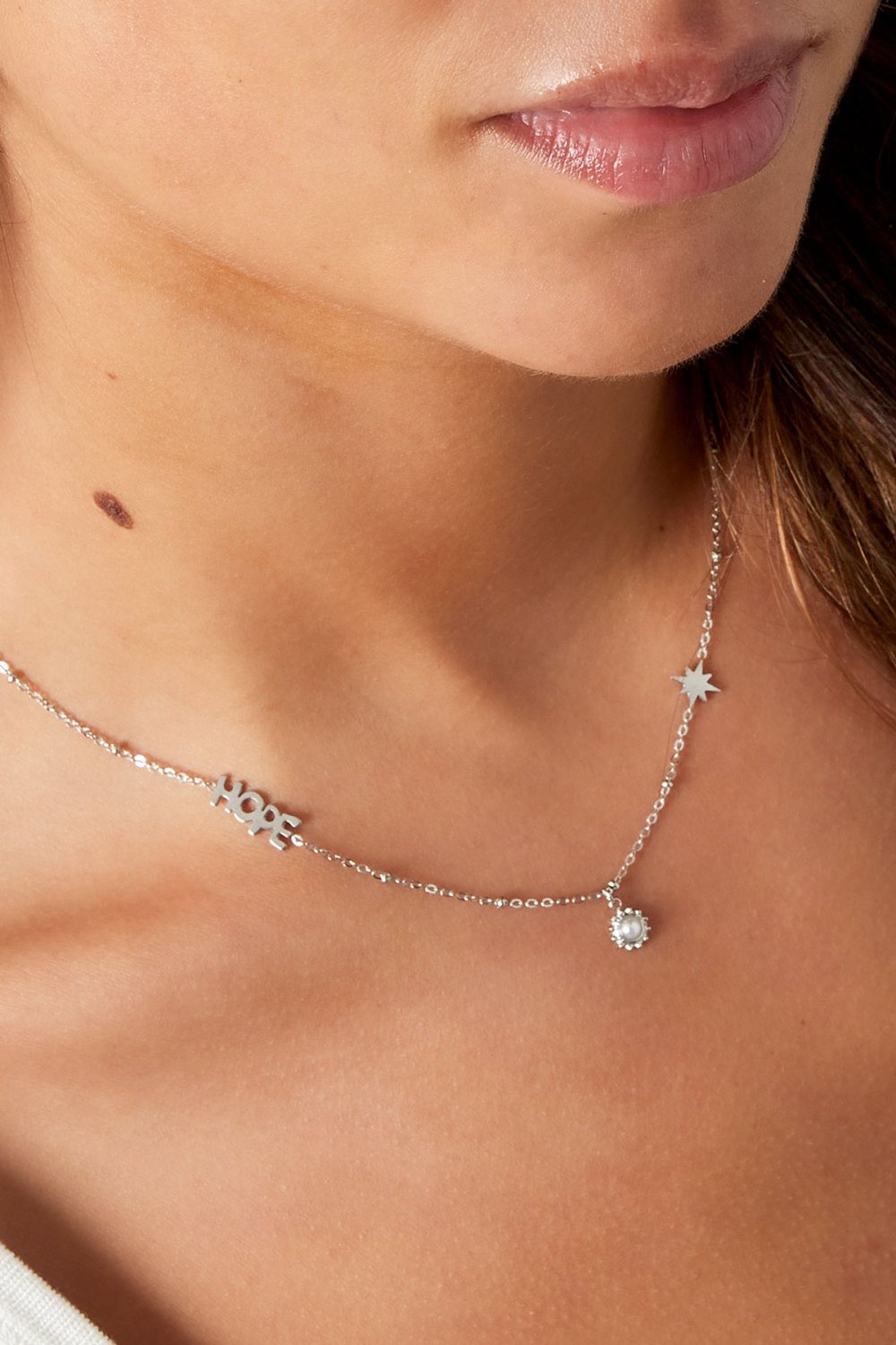 Chaîne Boule Avec Espoir Et Pendentifs h5Image3