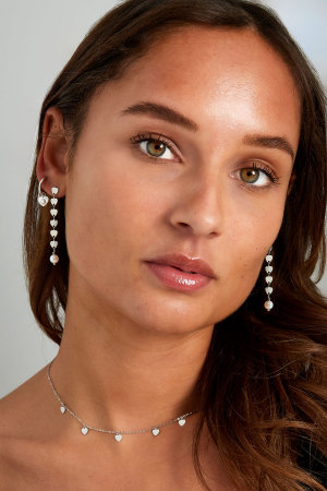 Collier Simple Avec Pendentifs Coeur - Doré h5 Image5