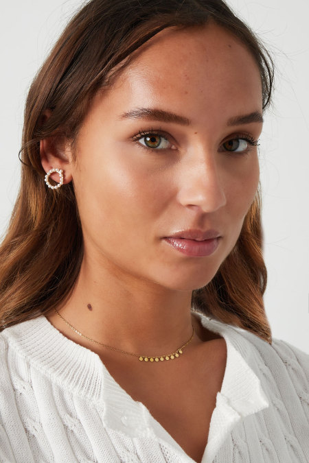 collier simple avec pendentifs ronds 2