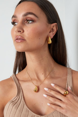 Collier Fin Avec Breloque Goutte h5 Image2
