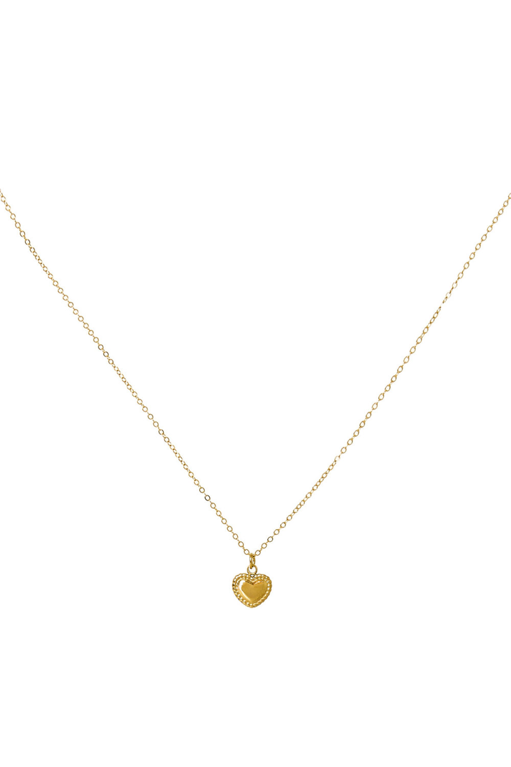 Collier Double Coeur - Doré 