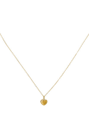 Collier Double Coeur - Doré h5 