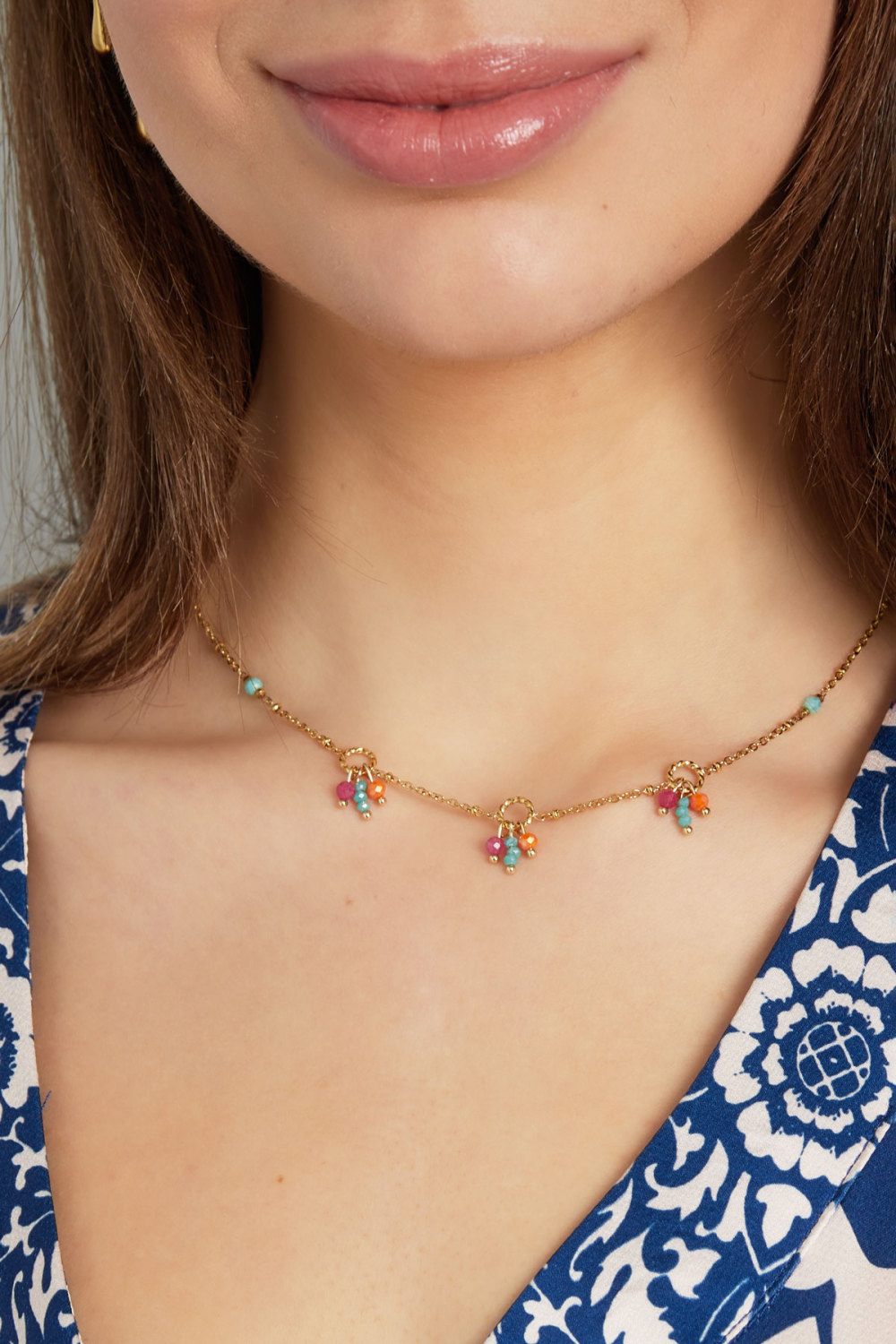 Collier Fête Coloré - Rose Orange Image3