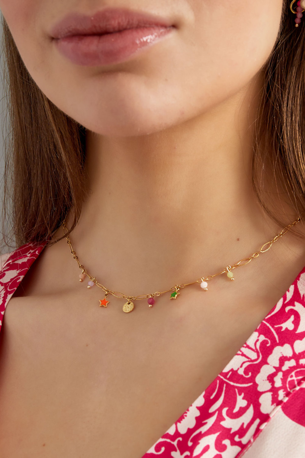 Collier À Breloques De Fête Scintillantes - Doré  Image3