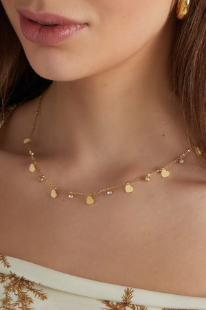 Collier Charm Avec Coeurs Et Diamants h5 Image3